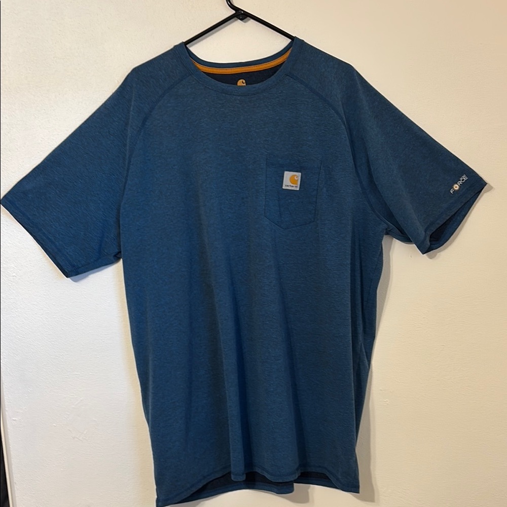 Carhartt Blue Short Sleeve pocketed Tee shirt. 3XL big and tall